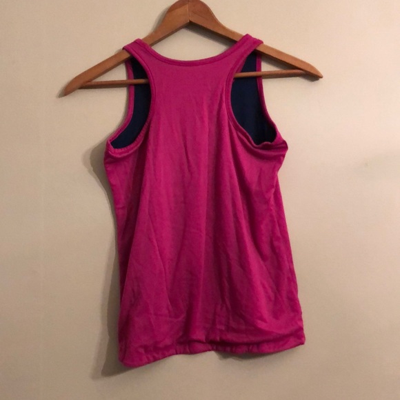 Pink/Navy L.L. Bean Racerback Tank - Picture 2 of 5